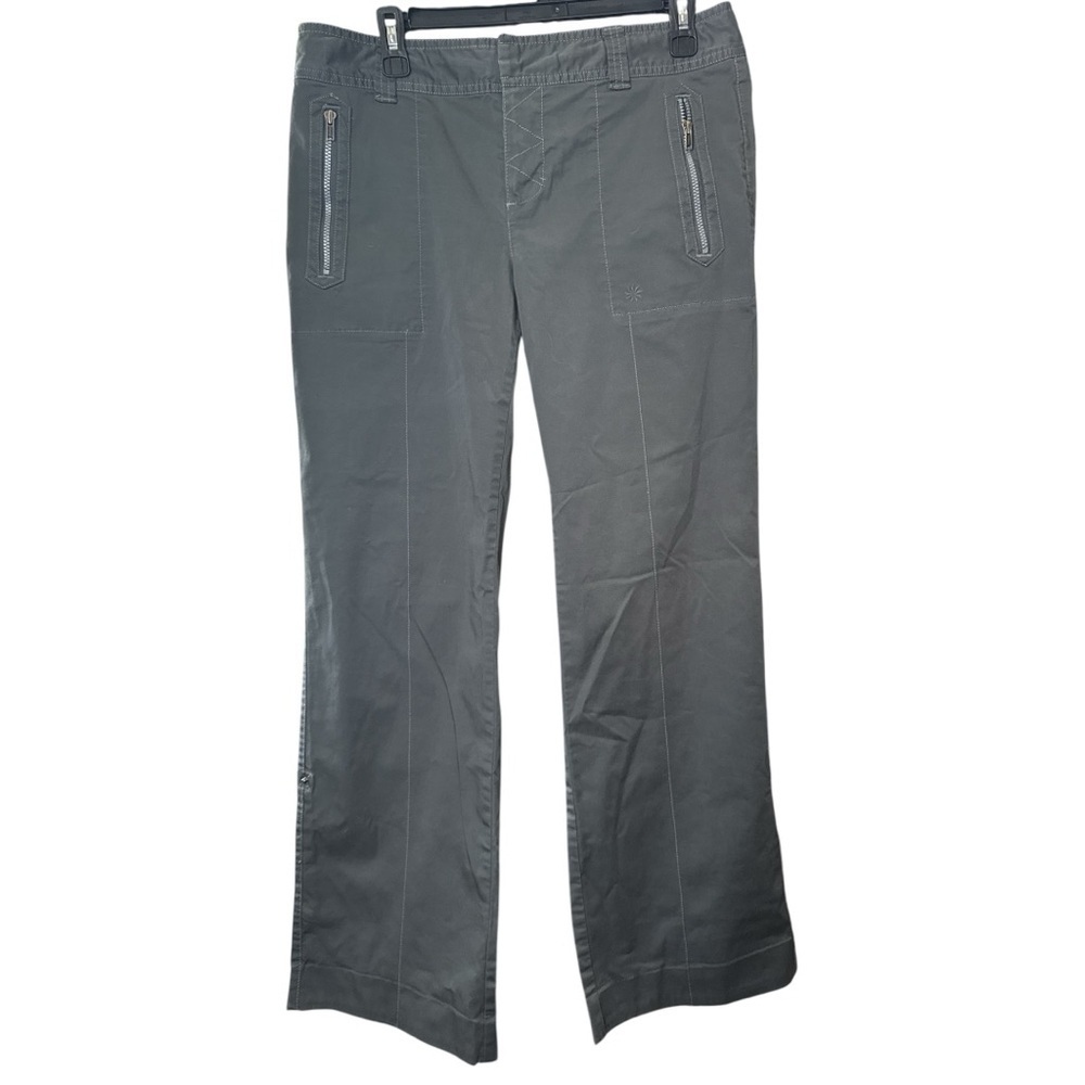 Athleta Gray hiking pants convertible cropped capri.